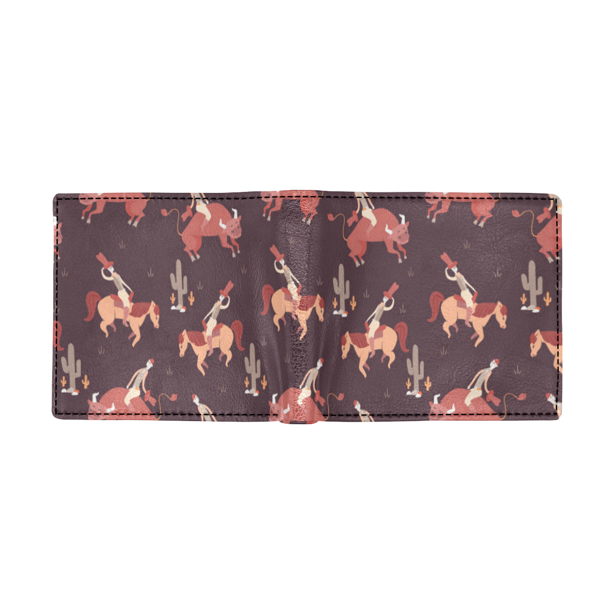 Rodeo Pattern Print Design A01 Men's ID Card Wallet