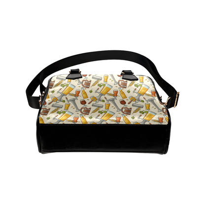 Beer Pattern Print Design 05 Shoulder Handbag