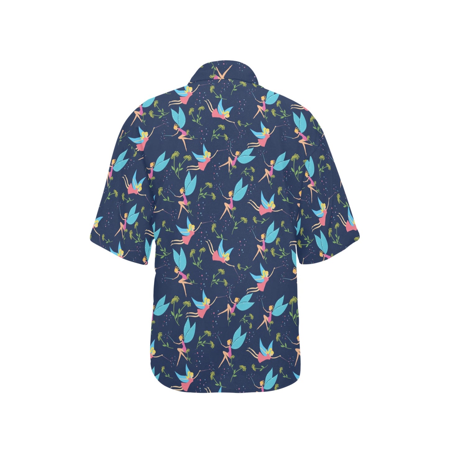 Fairy with flower Print Pattern Women's Hawaiian Shirt