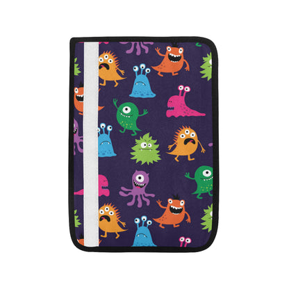 Monster Cartoon Pattern Print Design 02 Car Seat Belt Cover