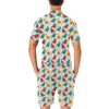 Birds Pattern Print Design 04 Men's Romper