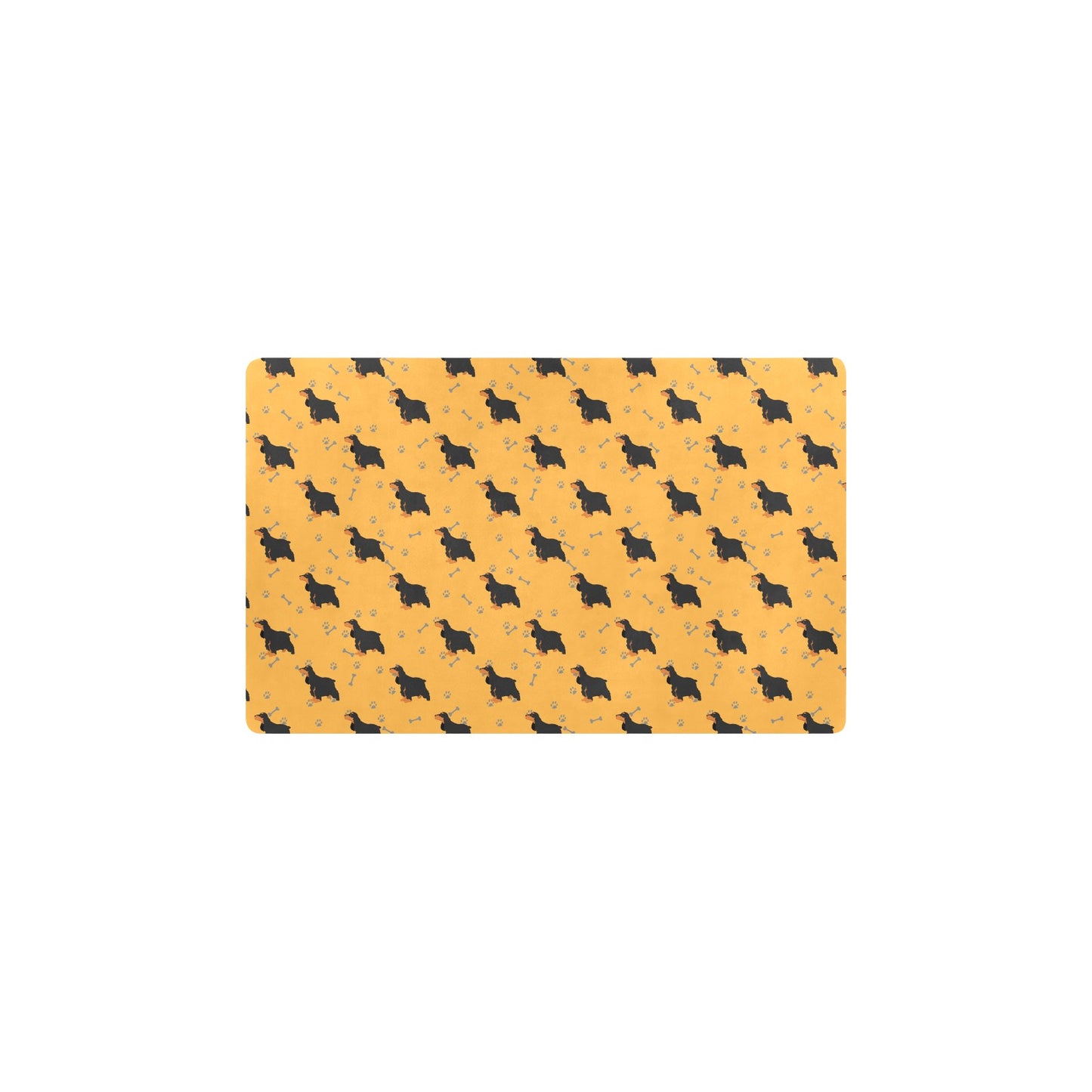 Cocker Pattern Print Design 01 Kitchen Mat
