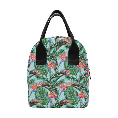 Bird Of Paradise Pattern Print Design BOP01 Insulated Lunch Bag