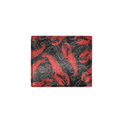 Lobster Pattern Print Design 04 Men's ID Card Wallet