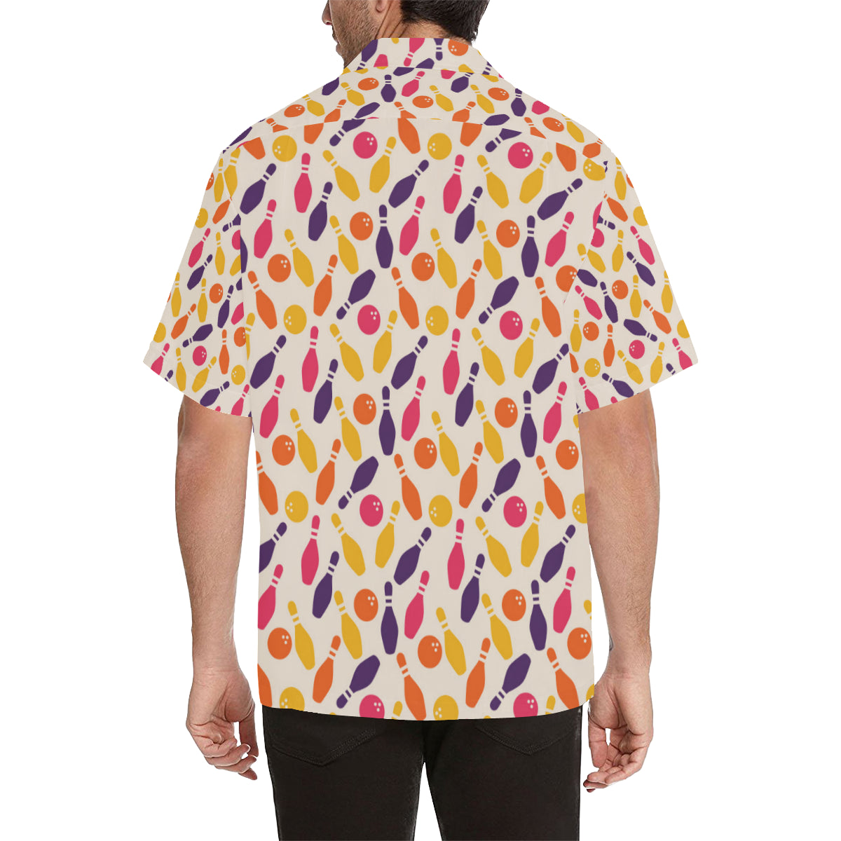Bowling Pattern Print Design 06 Men's Hawaiian Shirt