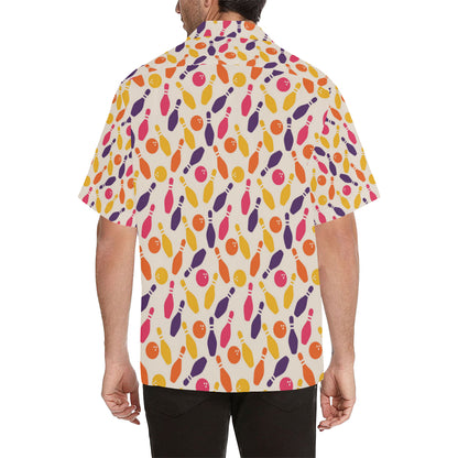 Bowling Pattern Print Design 06 Men's Hawaiian Shirt