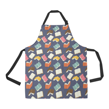 Book Pattern Print Design 01 Apron with Pocket