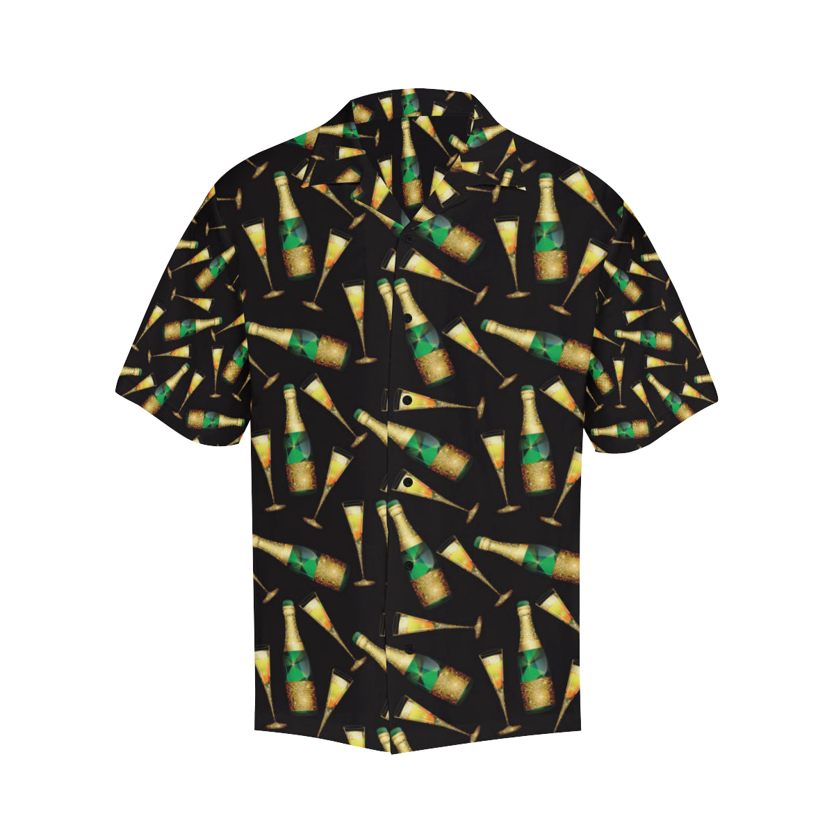 Champagne Pattern Print Design 02 Men's Hawaiian Shirt