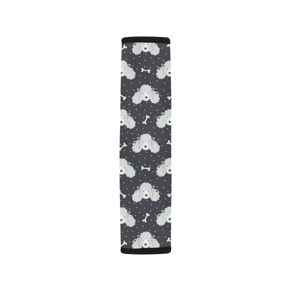 Poodle Pattern Print Design A03 Car Seat Belt Cover
