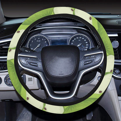 Apple Pattern Print Design AP010 Steering Wheel Cover with Elastic Edge