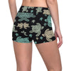 Sea Turtle Stamp Pattern Yoga Shorts