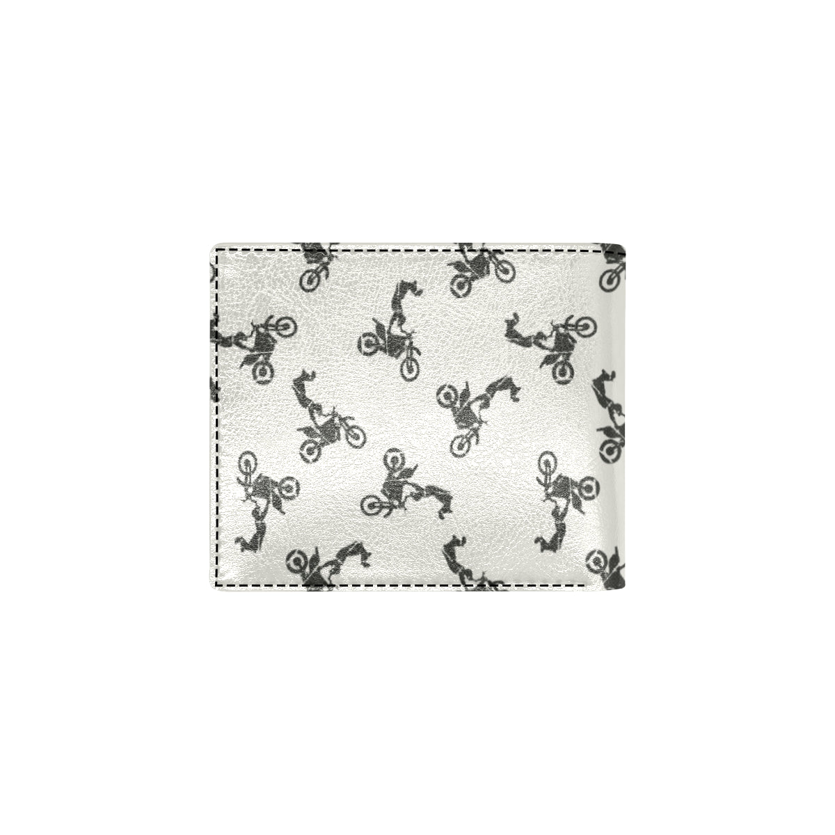 Motocross Pattern Print Design 03 Men's ID Card Wallet