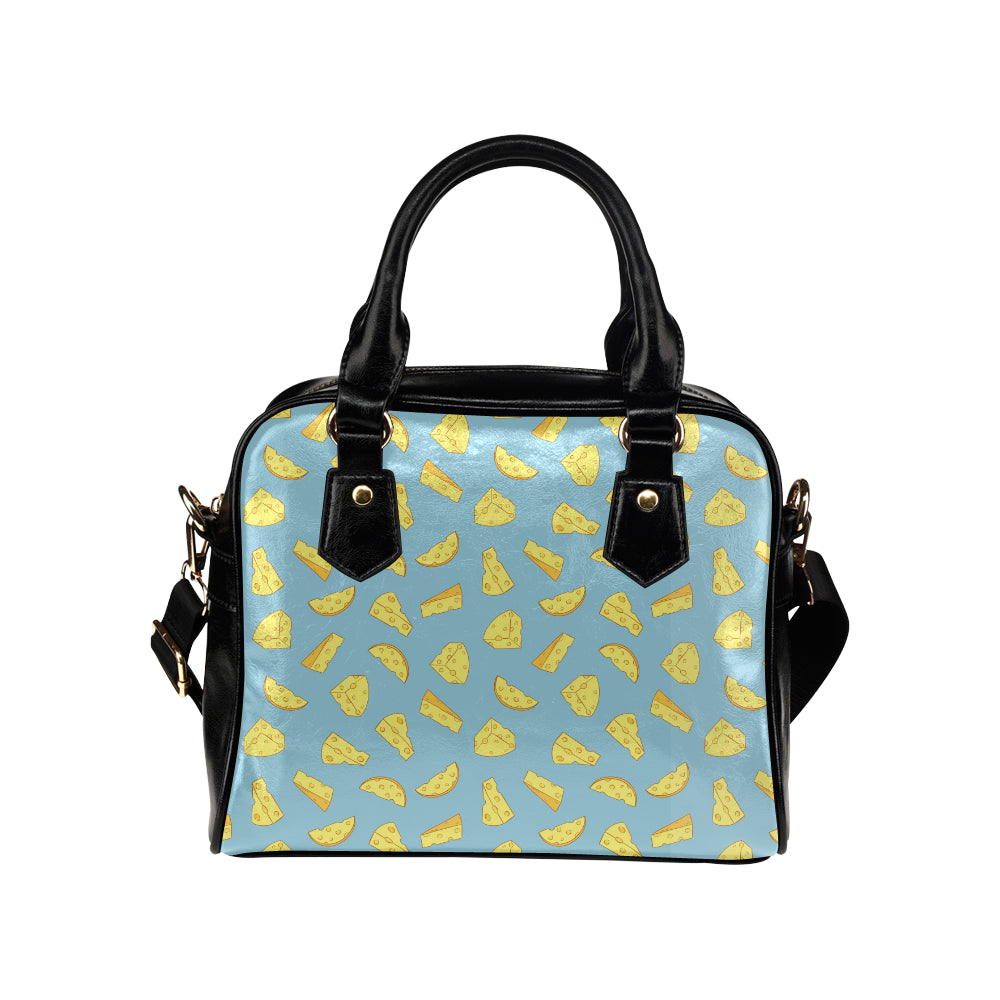 Cheese Pattern Print Design 04 Shoulder Handbag