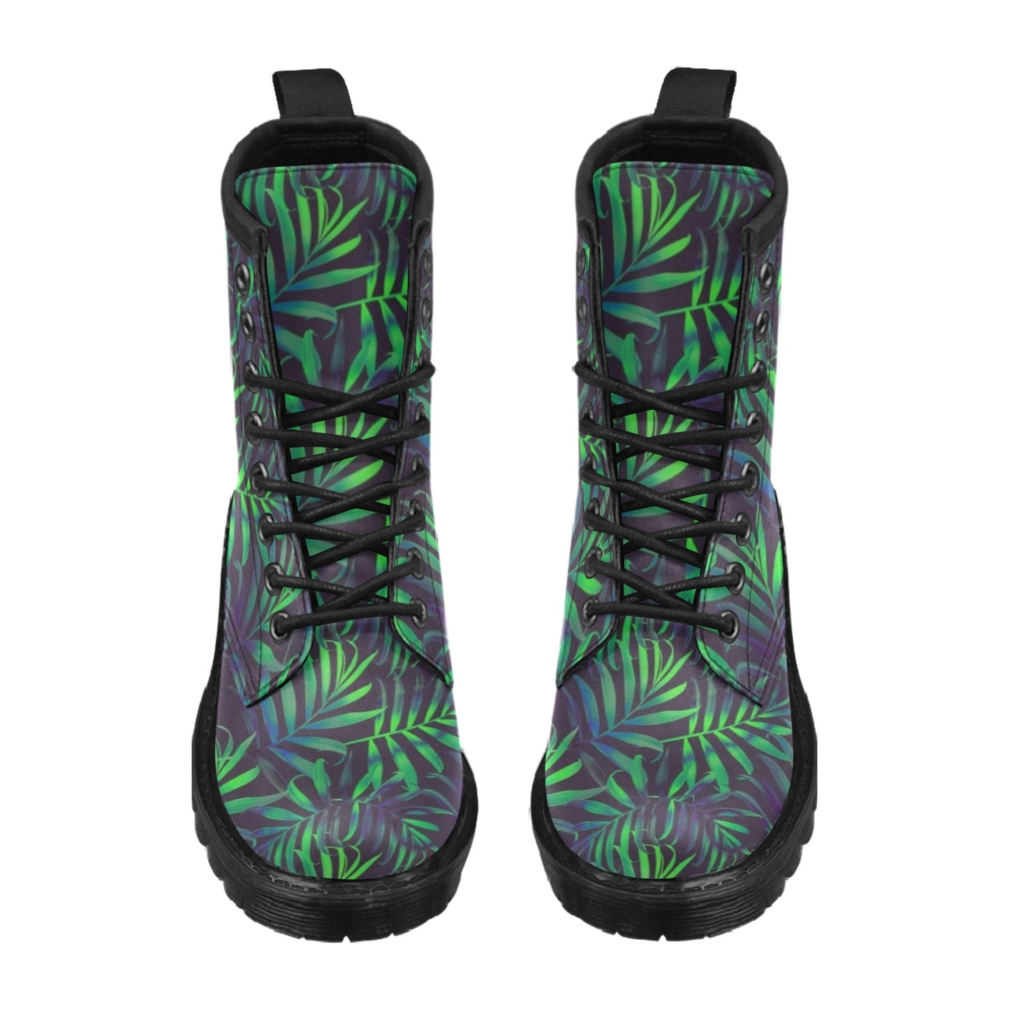 Palm Leaves Pattern Print Design PL01 Women's Boots