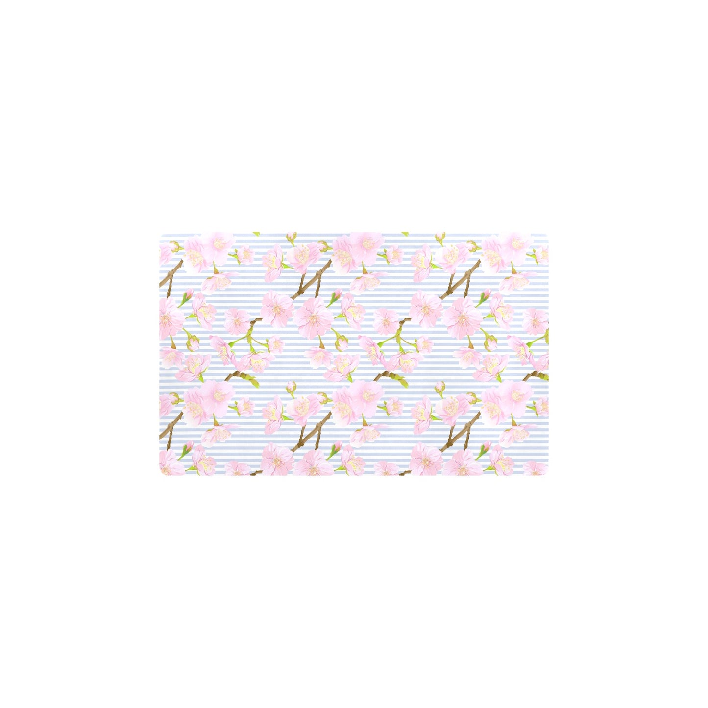 Pink Cherry Blossom Sakura Kitchen Mat
