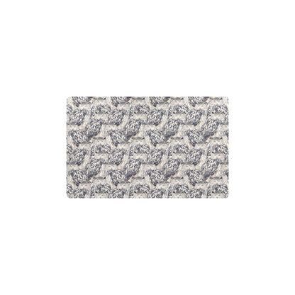 Owl Realistic Themed Design Print Kitchen Mat