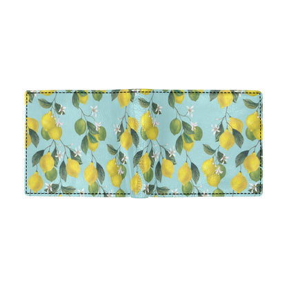 Lemon Pattern Print Design LM05 Men's ID Card Wallet