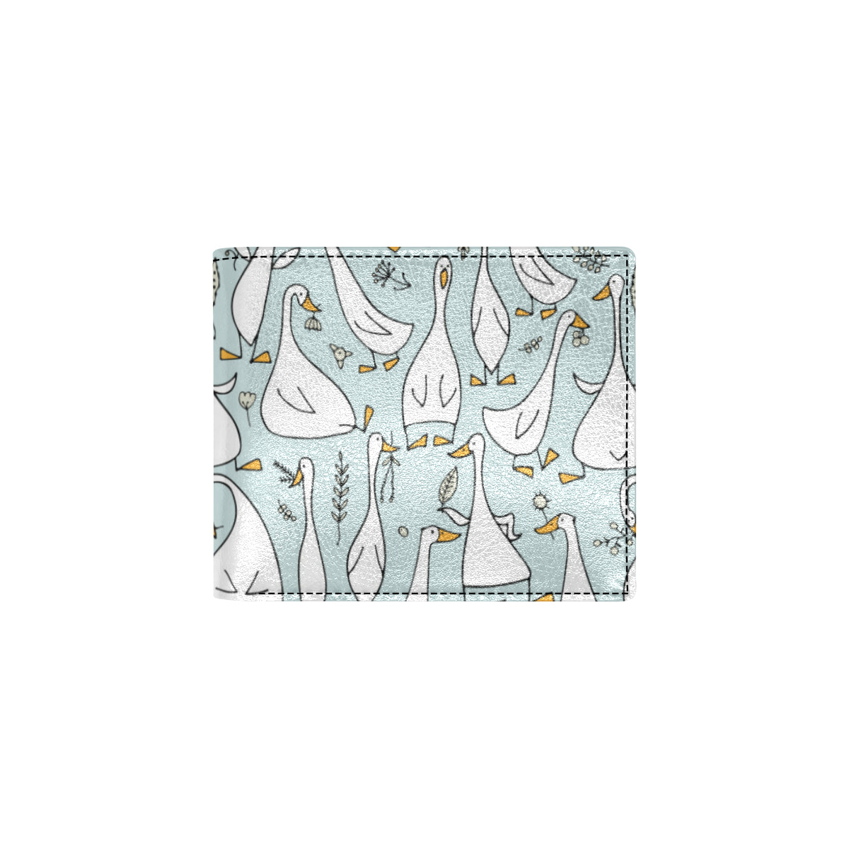 Goose Pattern Print Design 03 Men's ID Card Wallet