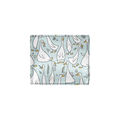 Goose Pattern Print Design 03 Men's ID Card Wallet