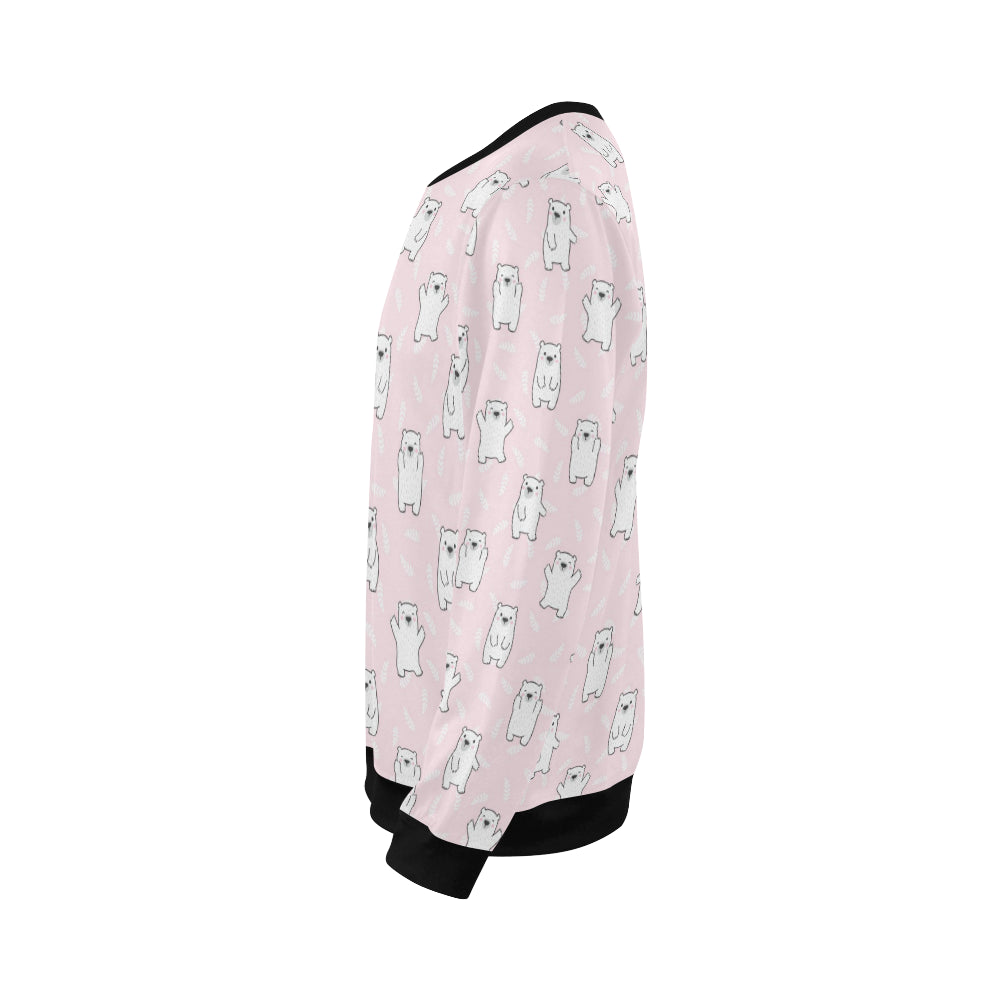 Polar Bear Pattern Print Design PB09 Men Long Sleeve Sweatshirt