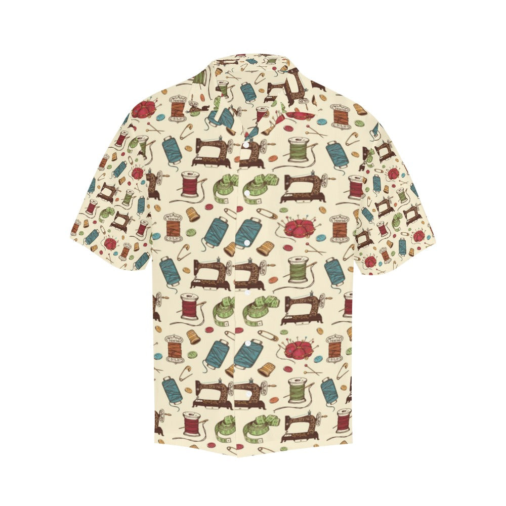Sewing Equipment Print Design LKS303 Men's Hawaiian Shirt