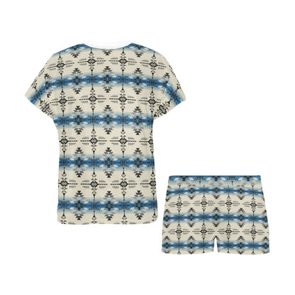Southwest Pattern Print Design LKS304 Women's Short Pajama Set