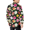 Hibiscus Pattern Print Design HB025 Men's Long Sleeve Shirt