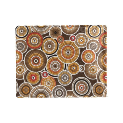 Aboriginal Print Design LKS402 Men's ID Card Wallet
