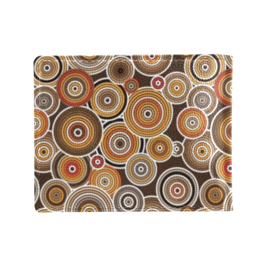 Aboriginal Print Design LKS402 Men's ID Card Wallet