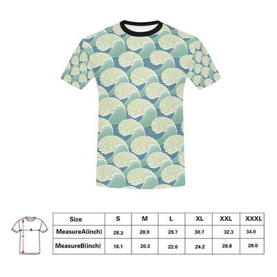 Wave Japan Style Print Design LKS302 Men's All Over Print T-shirt