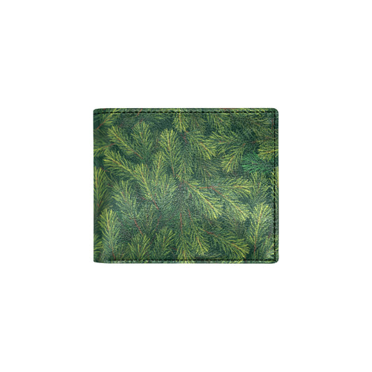 Christmas Tree Pattern Print Design 02 Men's ID Card Wallet
