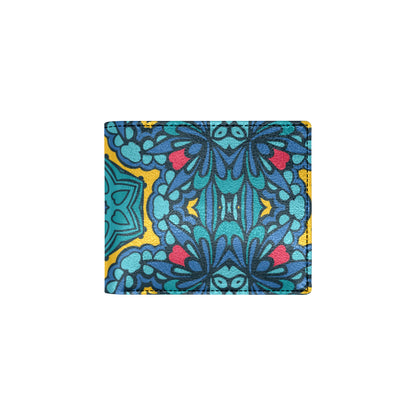 Kaleidoscope Pattern Print Design 04 Men's ID Card Wallet