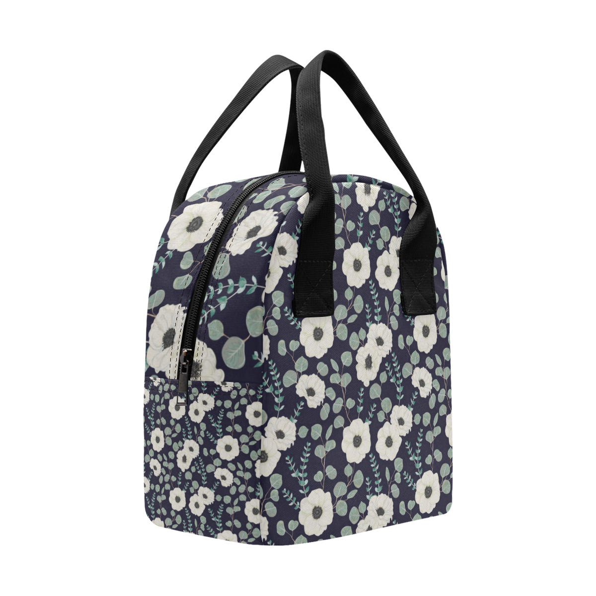 Anemone Pattern Print Design AM01 Insulated Lunch Bag