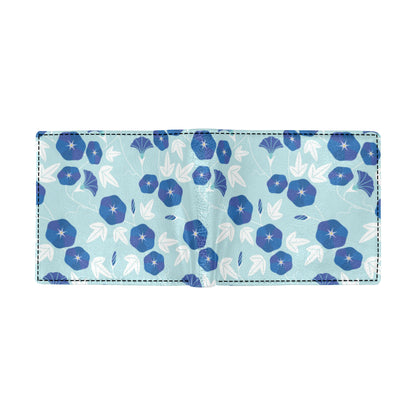 Morning Glory Pattern Print Design MG07 Men's ID Card Wallet