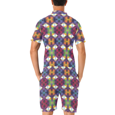 Chakra Eye Print Pattern Men's Romper