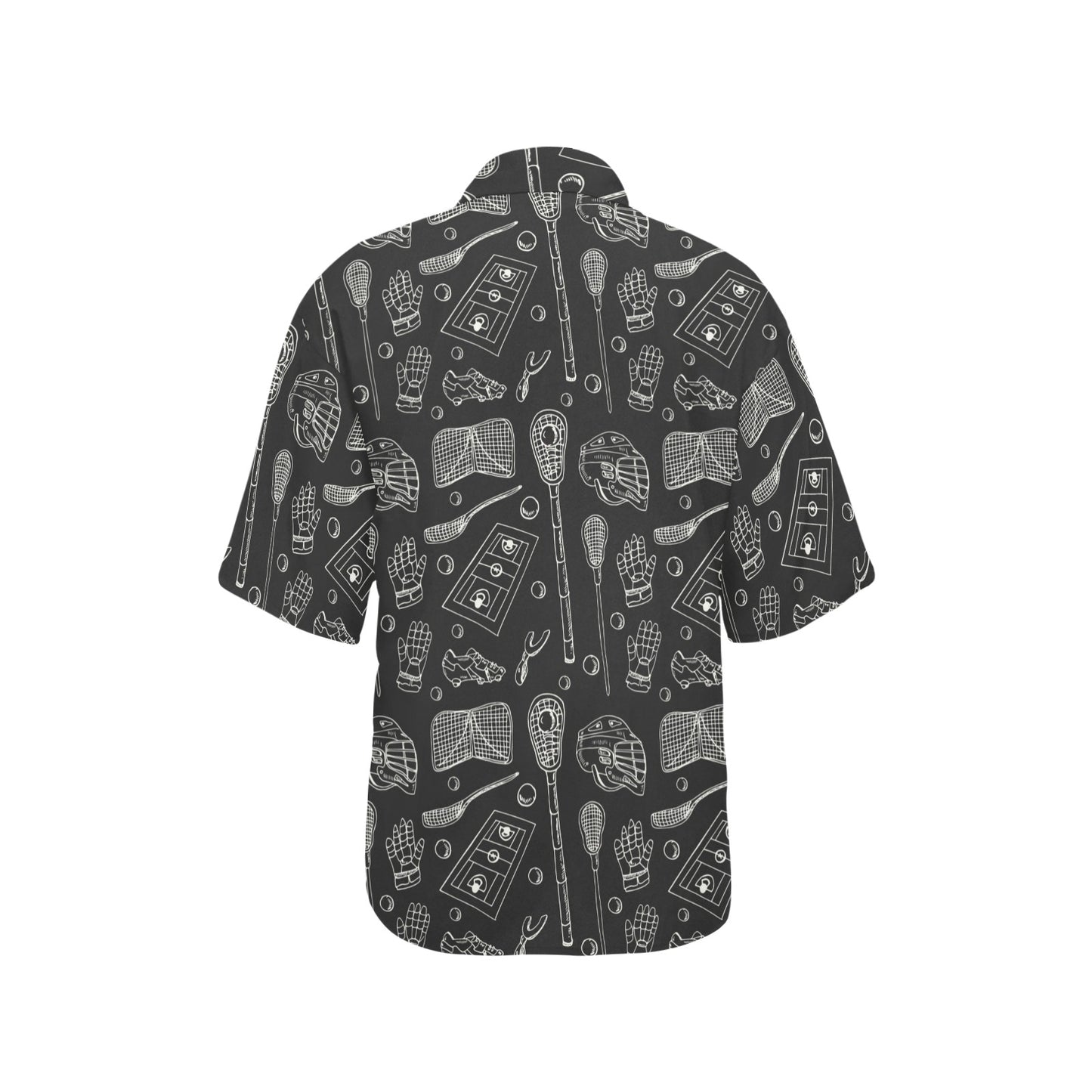 Lacrosse Pattern Print Design 01 Women's Hawaiian Shirt