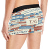 Accounting Financial Pattern Print Design 01 Men's Boxer Briefs