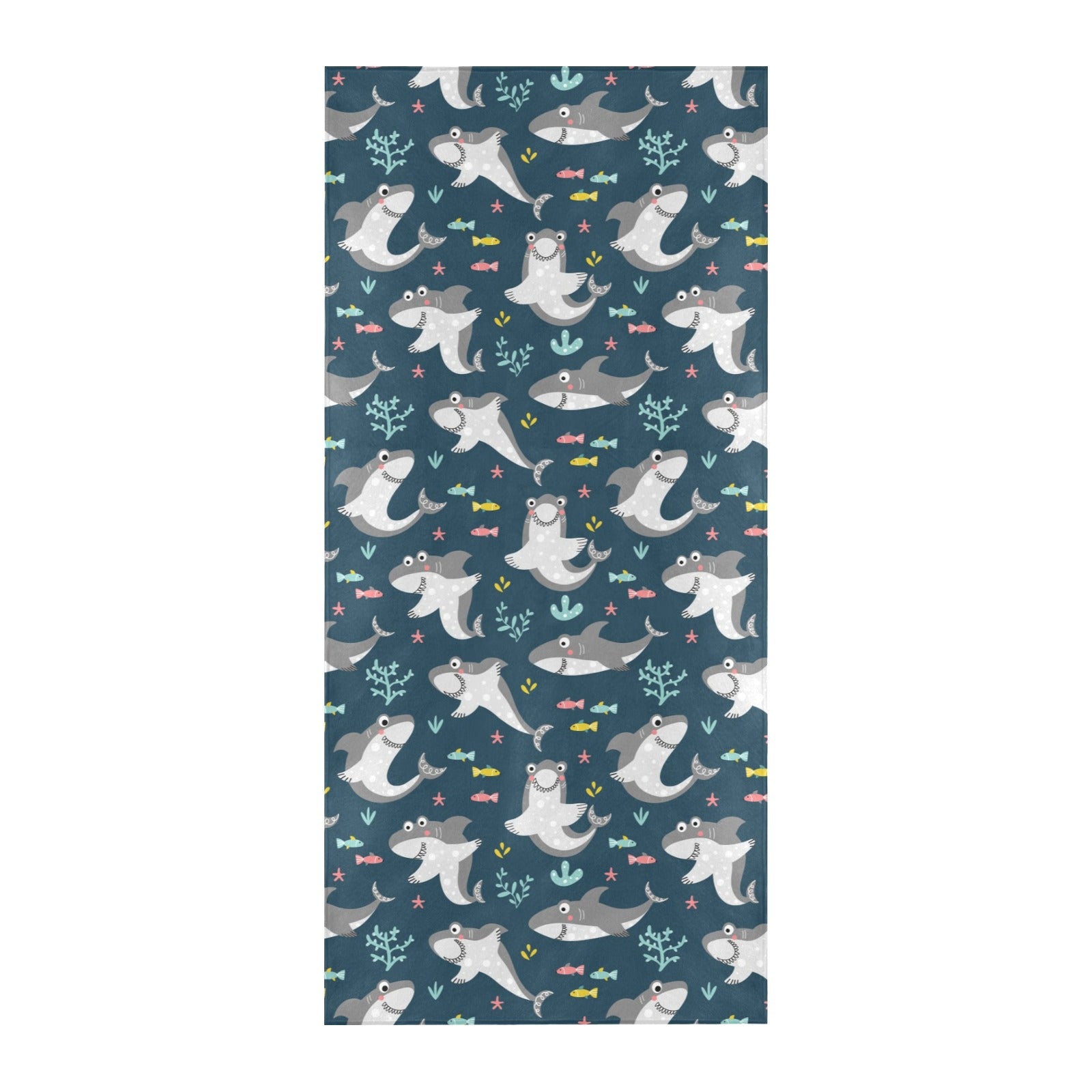 Shark Print Design LKS307 Beach Towel 32" x 71"