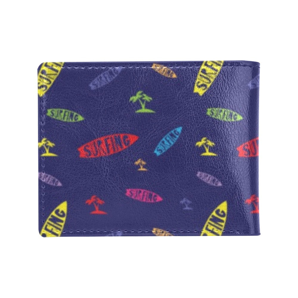 Surfboard Print Design LKS305 Men's ID Card Wallet