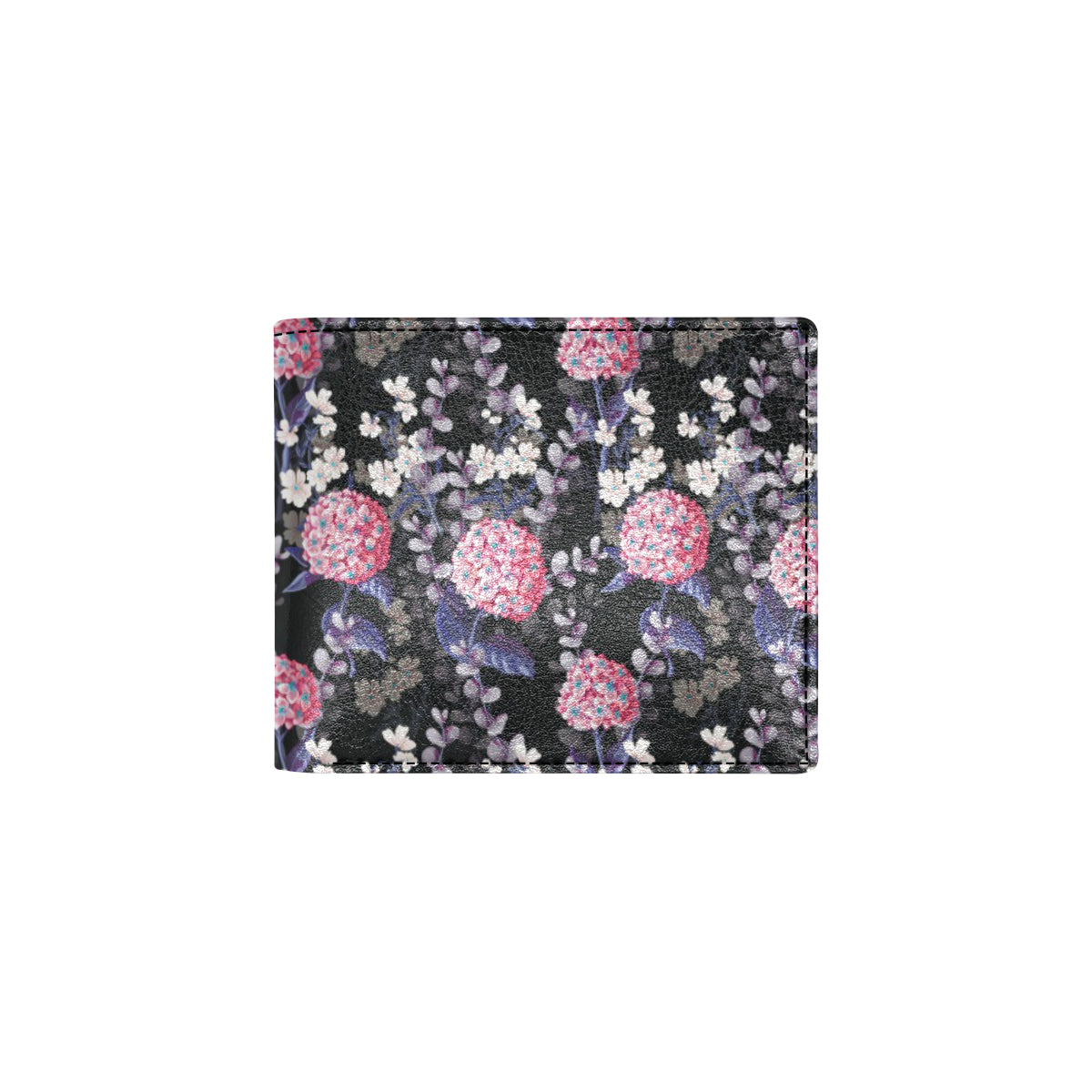 Hydrangea Pattern Print Design HD04 Men's ID Card Wallet