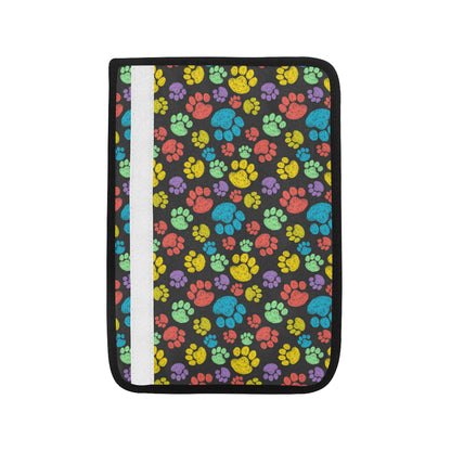 Paw Colorful Print Car Seat Belt Cover