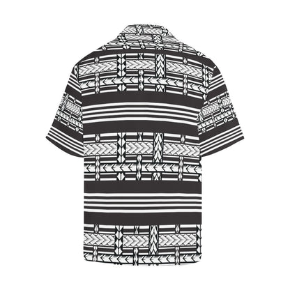 Samoan Tattoo Print Design LKS304 Men's Hawaiian Shirt