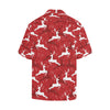 Reindeer Red Pattern Print Design 01 Men's Hawaiian Shirt