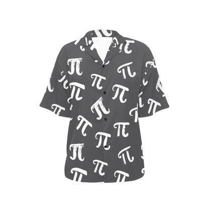 Pi Day Pattern Print Design A02 Women's Hawaiian Shirt