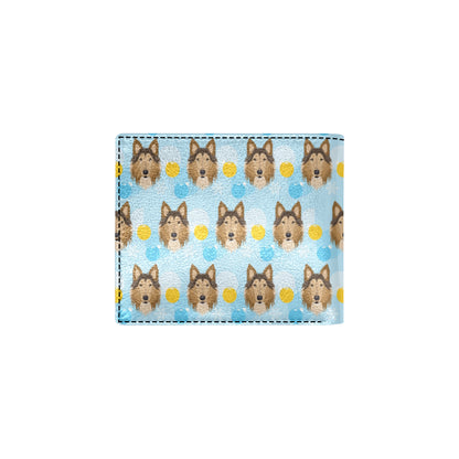 Collies Pattern Print Design 02 Men's ID Card Wallet