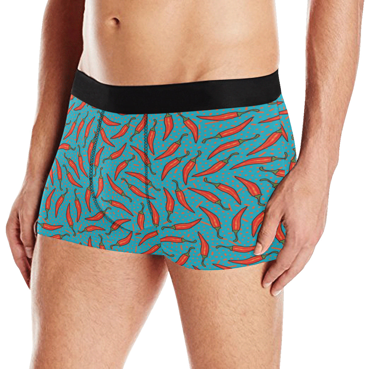 Chilli Pepper Pattern Print Design 05 Men's Boxer Briefs