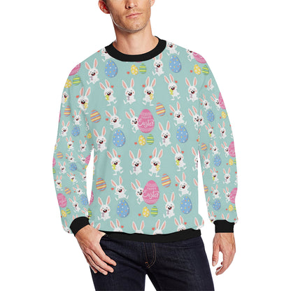 Easter Eggs Pattern Print Design RB014 Men Long Sleeve Sweatshirt