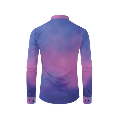 Nebula Pattern Print Design A05 Men's Long Sleeve Shirt