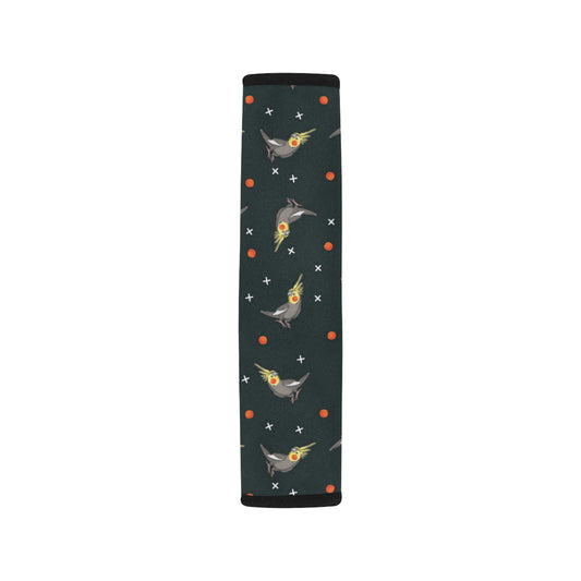 Cockatiel Pattern Print Design 02 Car Seat Belt Cover