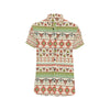 American indian Ethnic Pattern Men's Short Sleeve Button Up Shirt